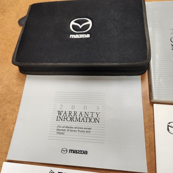 03 2003 Mazda MPV Owners Manual Warranty Paperwork Case Wagon - Picture 2 of 7